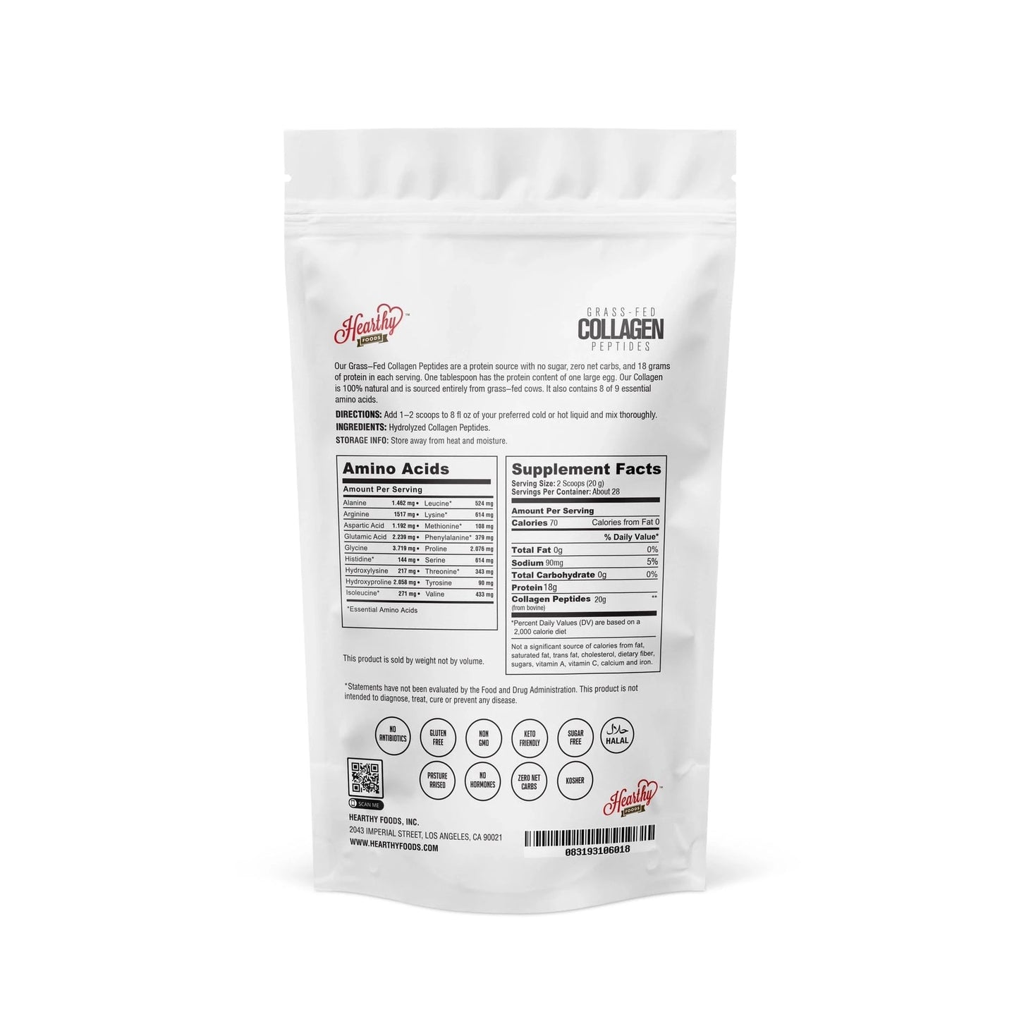 Collagen Peptides – Grass-Fed, Type I & III