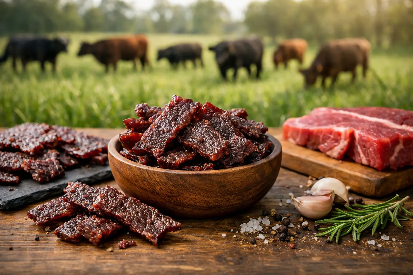Organic Grass Fed Grass Finished Beef Jerky