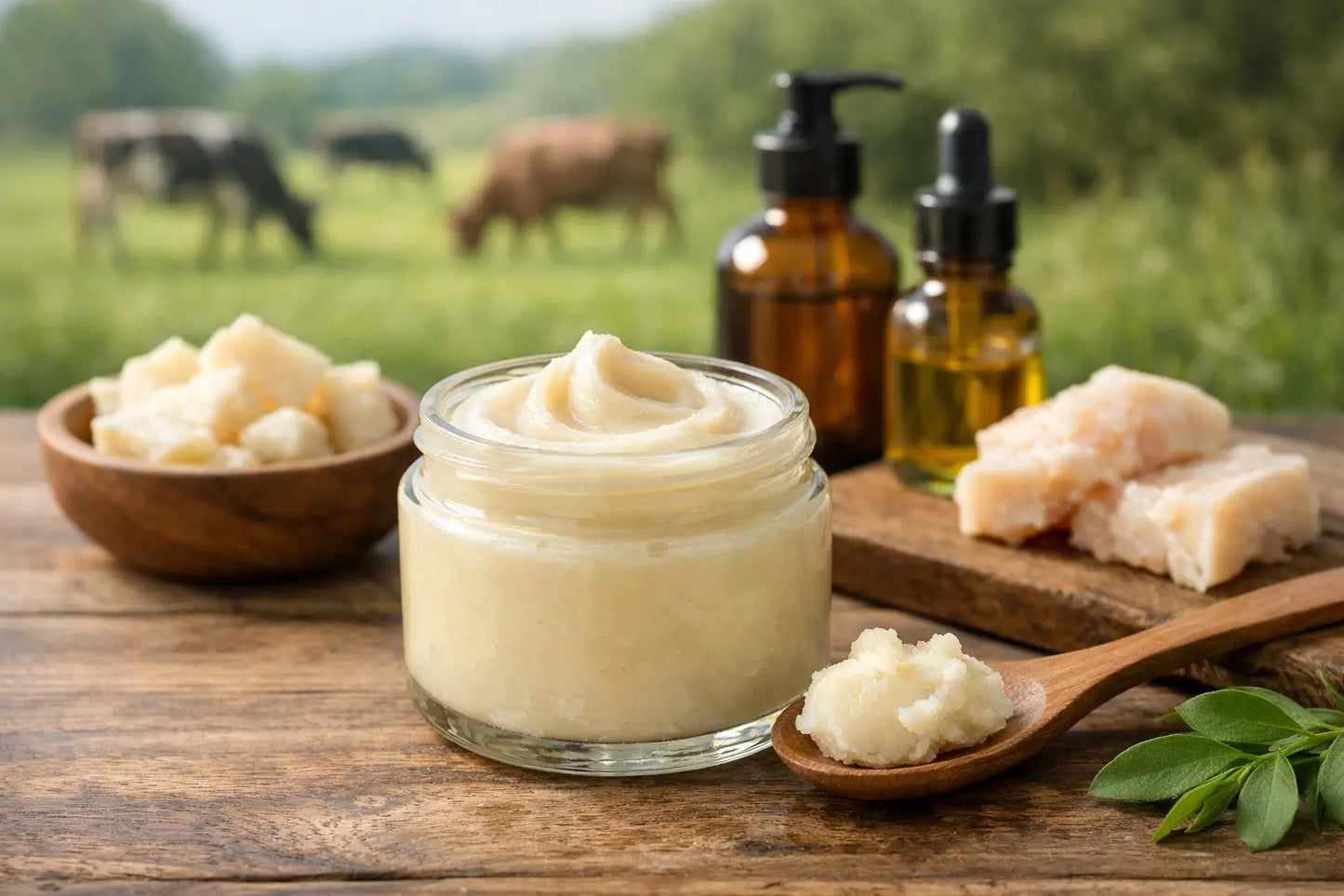 Organic Grass Fed Grass Finished Beef Tallow for Skin