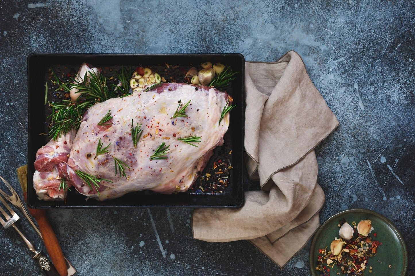 Whole bone-in lamb shoulder ready for slow cooking - BillyDoe Meats