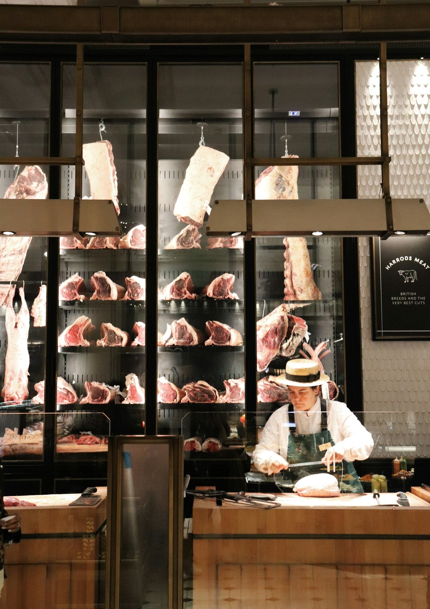 Side-by-side comparison of aged versus unaged beef cuts