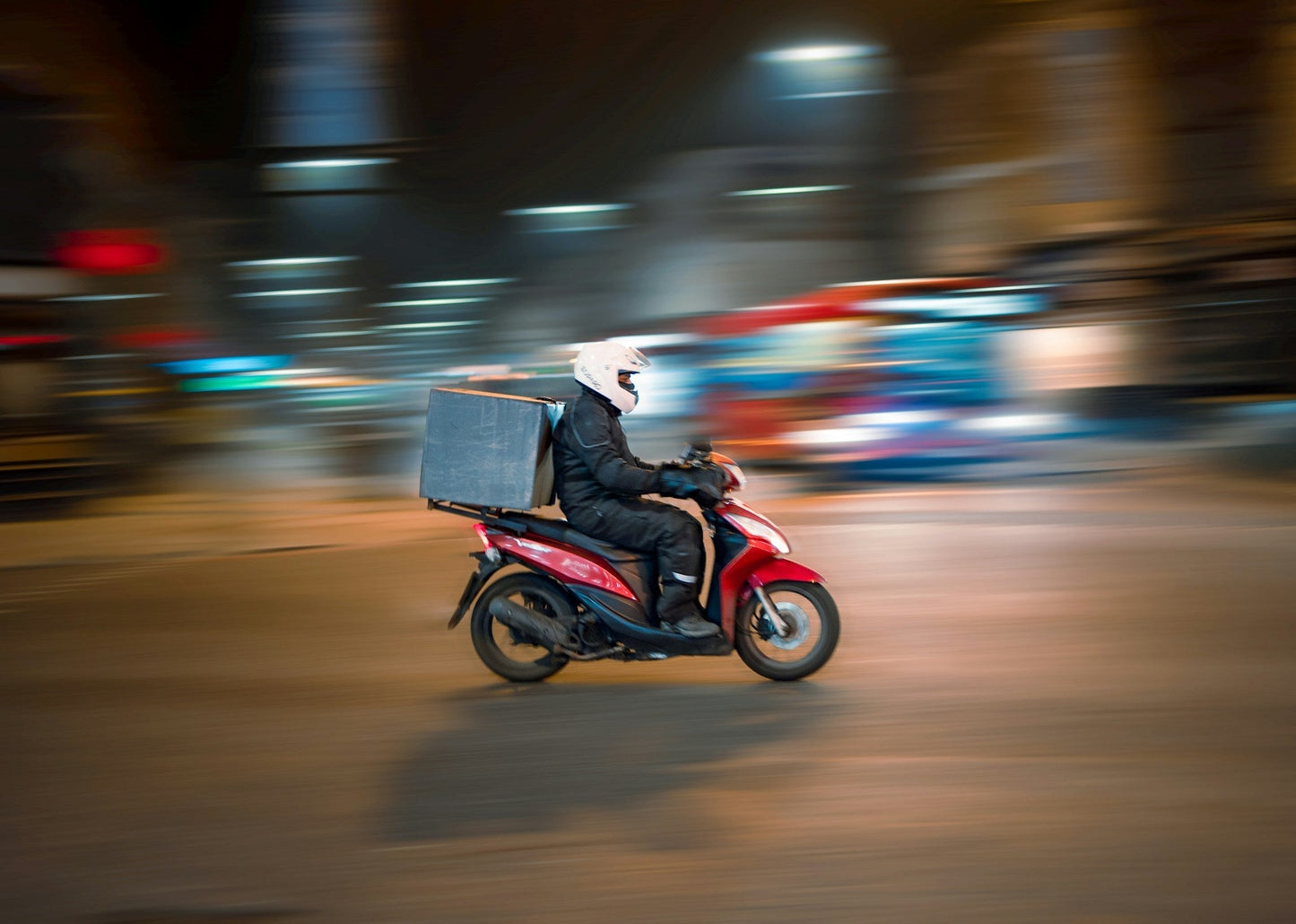 Delivery driver handing over a fresh meat order