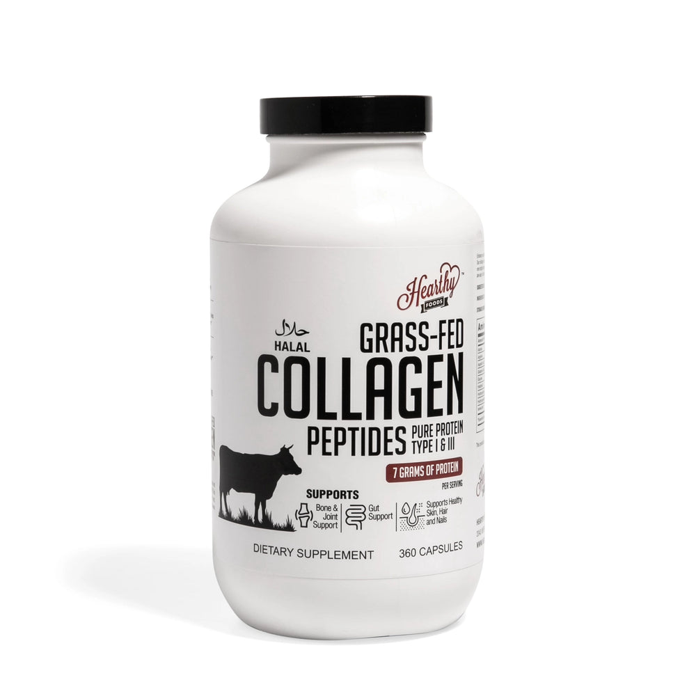 Collagen Peptides – Grass-Fed, Type I & III Capsules (360 Capsules| Free Shipping)
