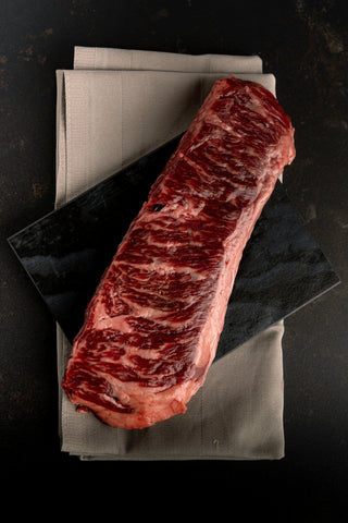 Grass-fed grass-finished organic beef outside skirt steak