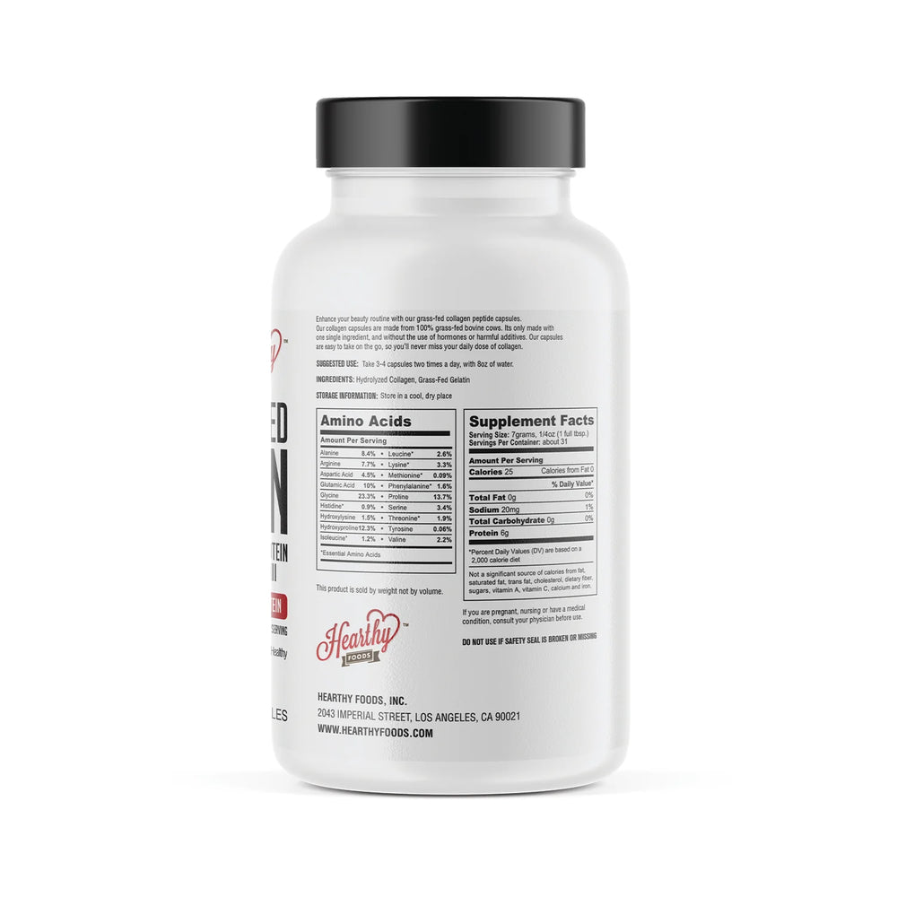 
                  
                    Collagen Peptides – Grass-Fed, Type I & III Capsules (360 Capsules| Free Shipping)
                  
                