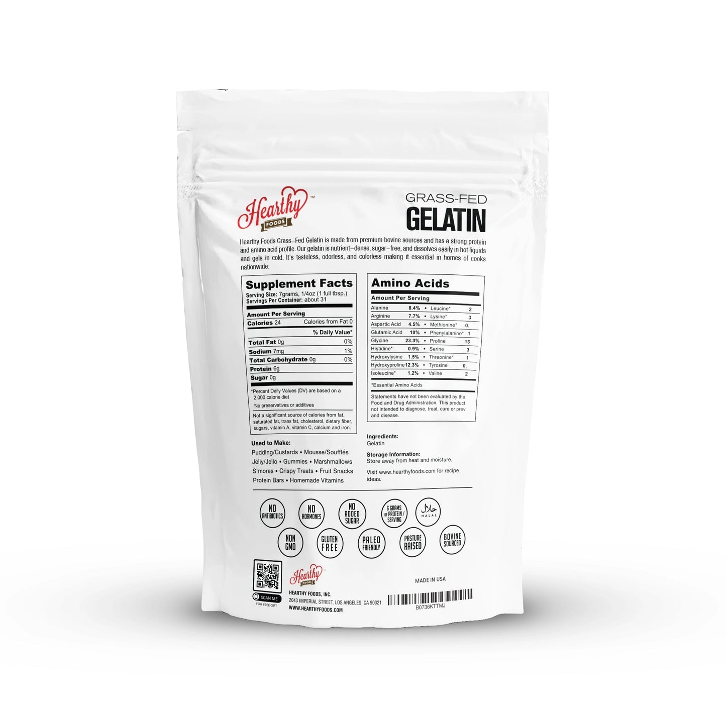 
                  
                    Grass Fed Unflavored Beef Gelatin Powder
                  
                