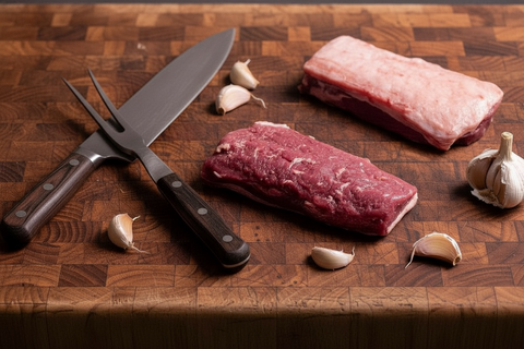 Loin steak cut, lamb or goat