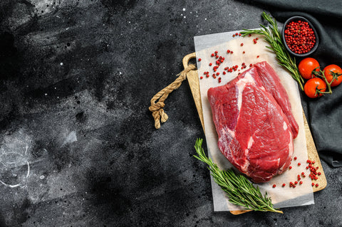 Black Angus top round for roast