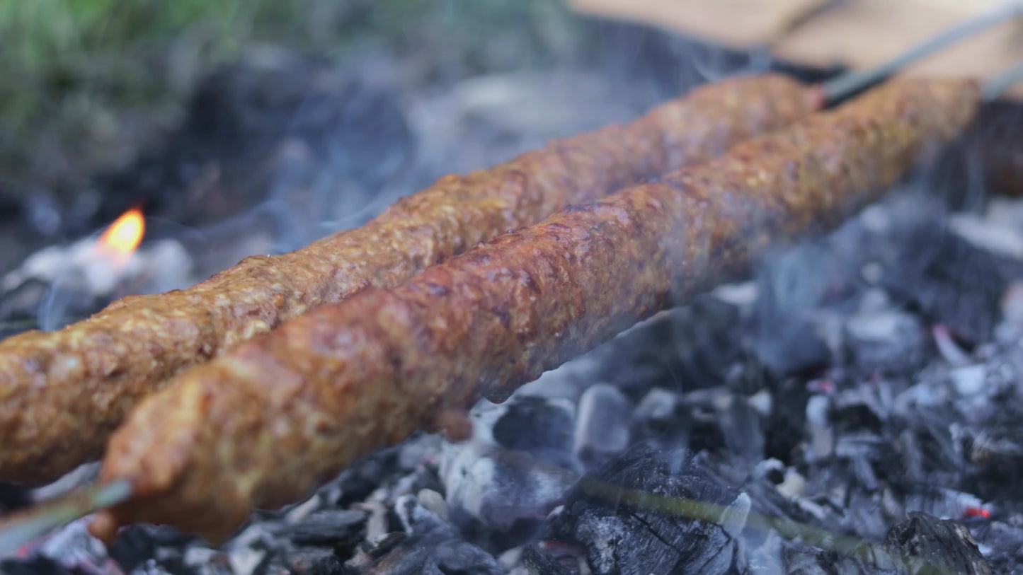 
                  
                    Load and play video in Gallery viewer, Ground Goat Skewers
                  
                