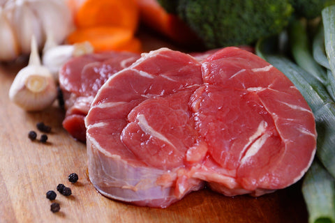 Black Angus beef shank meat